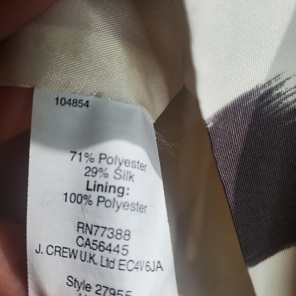 J.Crew collection brown and cream skirt size 0 - Picture 2 of 5